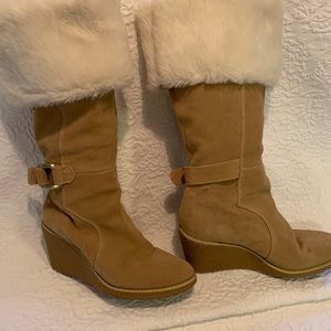 Tahari suede boots
